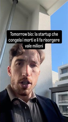 Tomorrow bio: la soluzione per la vita eterna? #startup #finance