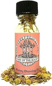 Art of the Root Money Drawing Oil - Handmade with Herbs & Essential Oils for Wealth, Prosperity, Success & Abundance Rituals