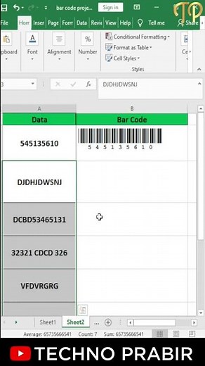 BARCODE and QR Code in Excel|How to create QRCode in Excel|how to create barcodes in excel that work