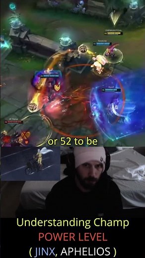 August - Understanding Champ POWER LEVEL ( JINX, APHELIOS )