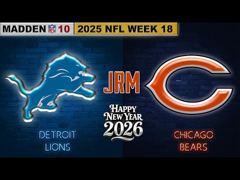 Madden NFL 10 - 2009 Detroit Lions vs. 2009 Chicago Bears | 2025 NFL Week 18