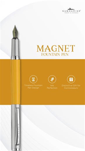 🖋️ Elegance Meets Innovation — The Magnet Fountain Pen! ✨ Crafted for those who appreciate precision and sophistication, the Magnet Fountain Pen redefines luxury writing. 💫 Featuring a sleek magnetic cap design and smooth ink flow, it’s built to inspire every word you write — perfect for collectors, professionals, and thoughtful gifting. 🎁 🎨 Free Personalisation Available to make it uniquely yours. 💳 5% Off on Prepaid Orders & 10% Off Above ₹1,999 💥 🚚 Free Shipping on Prepaid Orders Above