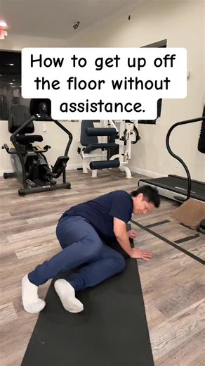 How to get up off the floor without assistance. The Step-by-Step Guide to Getting Back on Your Feet. #fallprevention #balance #howto #physicaltherapy #instructions #share #seniors Doc Jun | Doc Jun