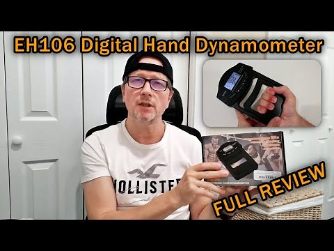 EH106 Electronic Hand Dynamometer Digital Grip Strength Tester Review / Tutorial / Instructions