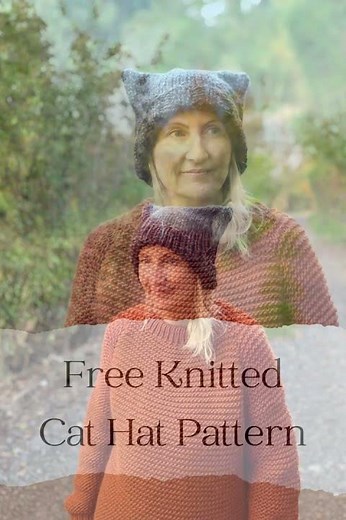 Knitted Cat Hat – Free Knitting Pattern