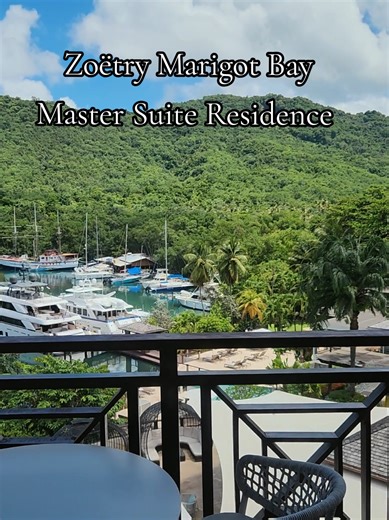 Room Tour: Master Suite Residence at Zoëtry Marigot Bay. If space, privacy, and luxury are at the top of your vacation wish list… this suite delivers. The Master Suite Residence feels more like a private hillside home than a hotel room, featuring a spacious separate living area, full kitchen, oversized terrace with stunning marina views, and plenty of room to truly unwind. It’s perfect for longer stays, couples who want extra space, or families looking for a boutique luxury experience in Saint L