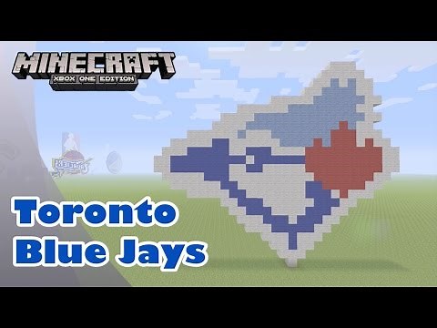 Minecraft: Pixel Art Tutorial and Showcase: Toronto Blue Jays Logo (MLB)