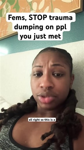 Fem stop trauma dumping on ppl you just met #wlw #lgbt #fems #studsoftiktok