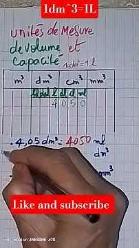 Make good use of the conversion table #volume and capacity units #measurements