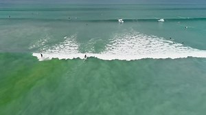 Tourist surfing in the sea 4k | Free Stock Video Footage