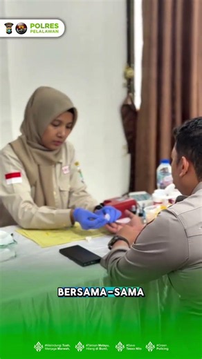 Bakti Kesehatan Donor Darah dan Cek Kesehatan Gratis (CGK) Polres Pelalawan