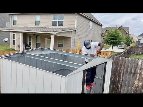 Building my Metal Arrow Shed Part 1 DIY