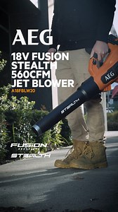 21K views · 19 reactions | Shhhh! 狼 Have a look at the all-new 18V Fusion Stealth 560CFM Jet Blower! Move large piles of leaves and grass clippings in quiet mode with the STEALTH Quiet Technology! Coming in as a tool only or a kit, you can get yours from Bunnings Warehouse or via our On-site team today! For more info, visit - https://www.aegpowertools.co.nz/products/details/18v-fusion-stealth-560cfm-jet-blower-tool-only-a18fblw20 | AEG PowerTools | Facebook