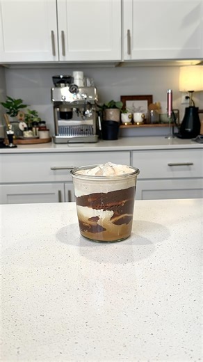 Drinks by Whitney | Home Cafe on Instagram: "10/10 recommend trying hazelnut cold foam 🤤 Salted Hazelnut Latte: - your favorite cup or jar - mine is @weckjars - Hazelnut spread smeared on cup - Hazelnut syrup - I used @monin_usa - Pinch of salt - I use @maldonsalt - Espresso - @delonghi.na - Splash of half n half - Froth - Pack with ice - Top with half n half or milk of choice - Hazelnut cold foam (1/4 C heavy cream frothed with dollop of hazelnut spread) - Enjoy ✨ Make sure to save this recipe