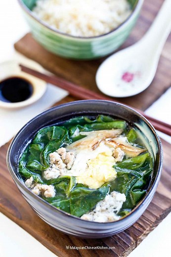 Chan Choy Tong (Malabar Spinach Soup)