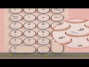 CHAYA Mini Bluetooth Numeric Keypad - Portable Slim Wireless Number Pad Computer Accessories Compat