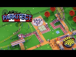 Parkitect Campaign | #1 | ゲストが200人来る遊園地を目指して作る。【実況】