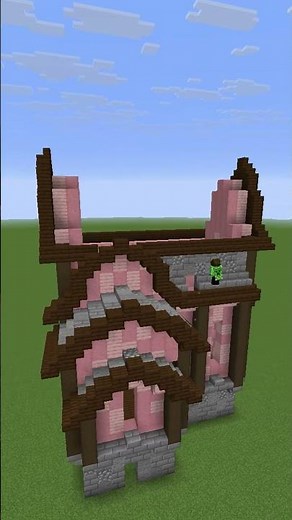 Cherry & Stone House in Minecraft #minecraft #gaming #minecraftbuilding #minecrafttutorial