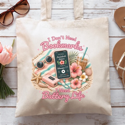 Bookish Beach Tote Bag, Summer Library Bag, Gifts for Book Lovers - Etsy