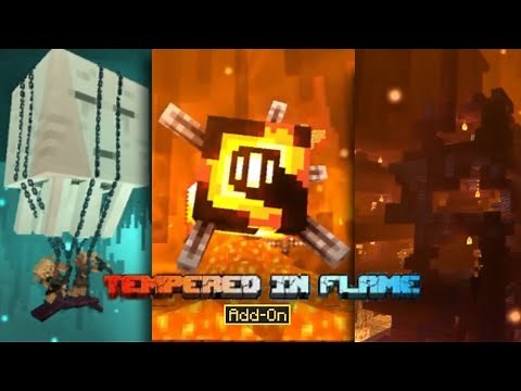 Minecraft PE Tempered in Flame Nether Overhaul Add-on Full Mod Showcase
