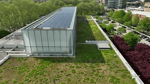 Solar Panels Vegetation On Roof Barnes Stock Footage Video (100% Royalty-free) 1102995363 | Shutterstock