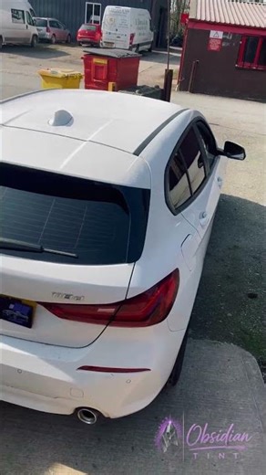 White Car + 5% Limo Tint = Perfect Combo | BMW 1 Series Transformation