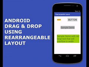 Android Drag and Drop using Rearrangeable Layout