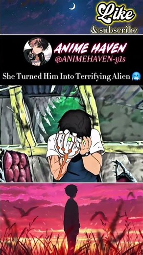 She Turned Him Into Terrifying Alien 🥶 #anime #animeshorts