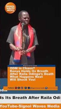 ODM in Chaos? Kenya Holds Its Breath After Raila Odinga’s Death — What Happens Next Will Shock You