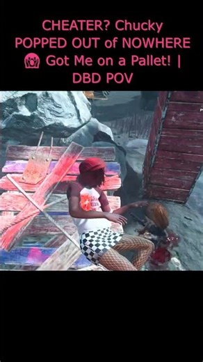 POV: OMG! Chucky POPPED OUT 😱 CHEATER OR LUCK? #dbd #dbdclips #deadbydayligiohtcheat