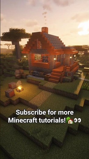 Minecraft Savanna House Tutorial 🏡 Easy 11x7 Starter House (Creative Build)
