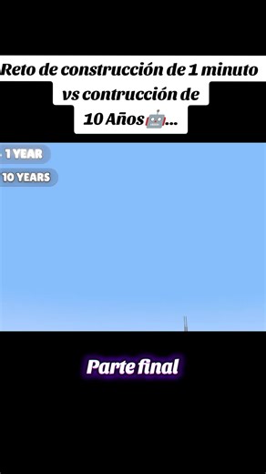 Construcción en Minecraft: 1 Minuto vs 10 Años