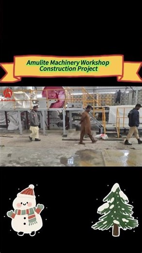 Building a fiber cement board factory for our overseas client.