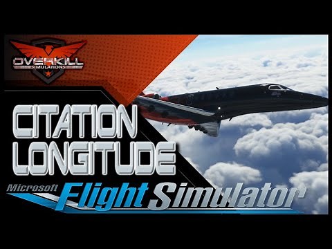 Cessna Citation Longitude Flight in MSFS