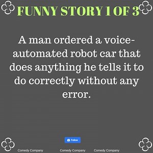 11K views · 71 reactions | A man order a voice automated robot car... | Comedy Company | Facebook