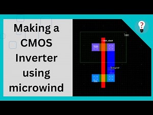 Making a CMOS inverter in Microwind | #vlsi #engineering #electronics