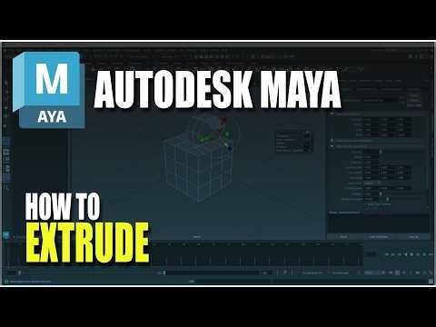 Autodesk Maya How To Extrude