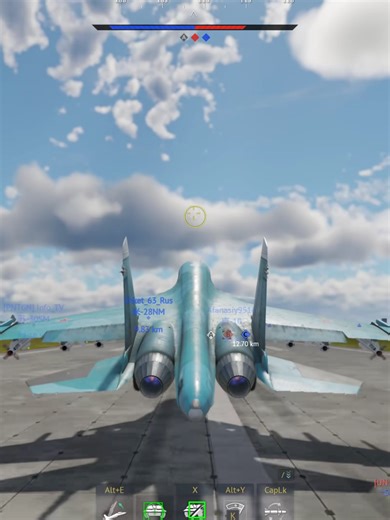 Su34 Beyond-Visual-Range Combat in War Thunder