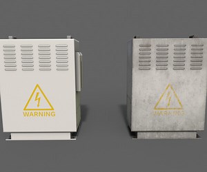 ArtStation - PBR Electric Box (White) Ver.3 | Game Assets
