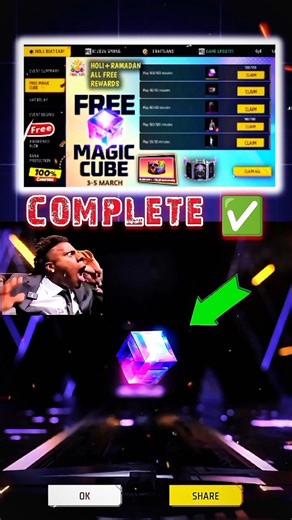 Free Fire Holi Event Free Magic Cube 😱🔥| Free Fire Holi Free Magic Cube | Free Fire Holi Event
