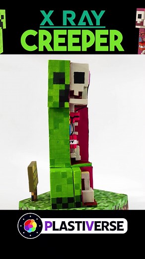¿Cómo es el CREEPER por DENTRO? (X Ray Minecraft)