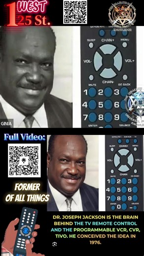 Black History 365. ISUPK RICHMOND. Inventor of the Remote Control. Dr. Joseph Jackson. Clipped from “ Former of All Things” a series from playlist by ISUPK RICHMOND YOUTUBE. #israelites #blackhistorymonth #phone #fyp #viral