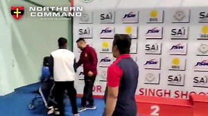 #LtGenUpendraDwivedi, #ArmyCdrNC and all ranks of #NorthernCommand congratulate Subedar Chain Singh of 13th Battalion of Jammu And Kashmir Light Infantry (JAKLI) for clinching 03x #GoldMedals in National Shooting Championships at #NewDelhi and creating #NationalRecord in 50 Meters Rifle Prone. #kheloindia White Knight Corps ADGPI - Indian Army @prodefencejammu @YASMinistry Ministry of Defence, Government of India | Northern Command - Indian Army