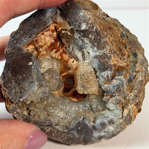 Hyalite Opal Geode UV Reactive - Etsy