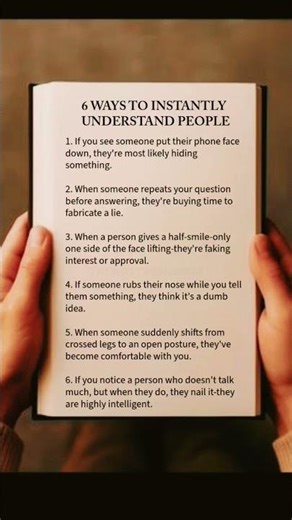 6 Ways To Instantly Understand People | #tricks #quotes #psychology #motivation #video #shorts