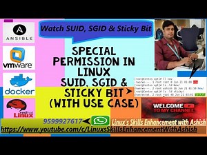 Linux's Special Permission "SUID, SGID & Sticky Bit" (English Version) | With Ashish || Lec-15