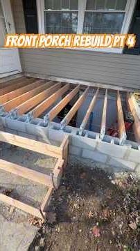 Front Porch Rebuild Pt 4 #diy #constructionchannel #frontporch #rebuild #howto #stepbystep #trending