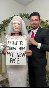 4.1M views · 26K reactions | Husbands reaction to her new face. . Bride has a new face reveal during her wedding. Groom is anxious and excited to see her new face as well as everyone else. | Original Videos from Adrian Lomeli | Facebook