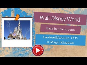 Retro Walt Disney World Cinderellabration in Magic Kingdom early 2000s
