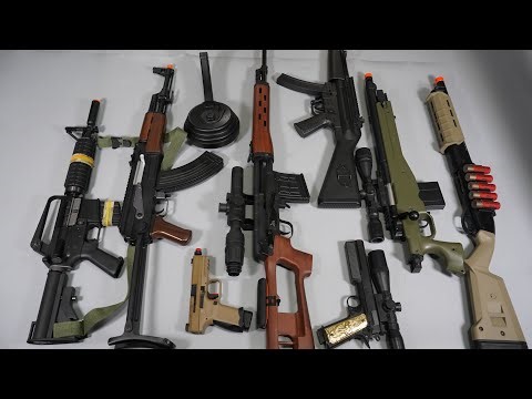 AK47 and Zombie Apocalypse Weapon style Toy Gun Airsoft Nerf Gun - Realistic Toy Guns Collection
